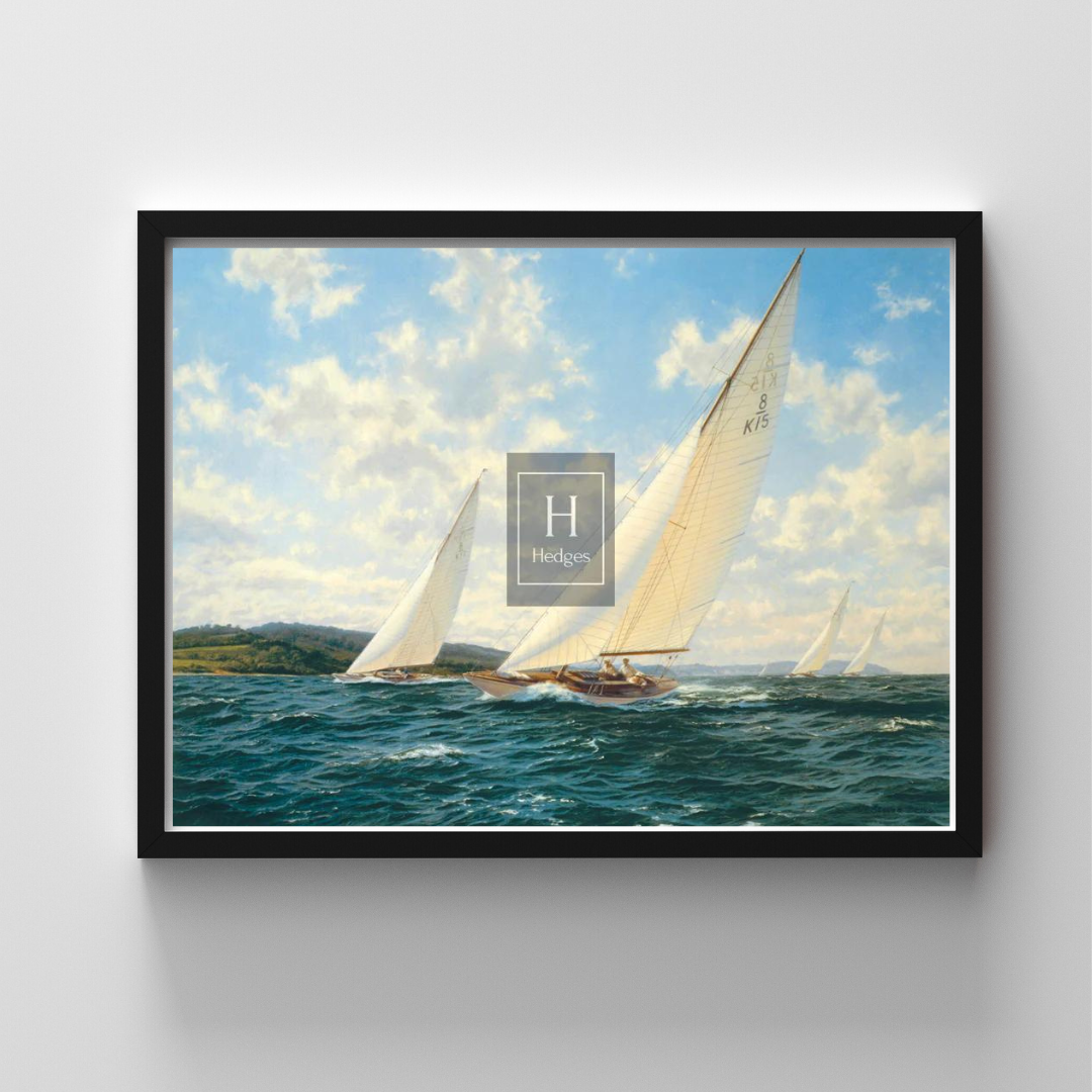 8 Meters Racing off the West Solent - Steven Dews | Buy Limited Edition ...